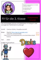Vorschau - Arbeitsblätter - Schuljahresende - Sommerferienheft - Bist du fit Klasse 2/3 - Seite 1