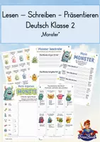 Vorschau - Arbeitsblätter - Lerntheke Deutsch differenziert Klasse 2 - Deckblatt