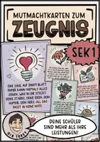 Vorschau - Bildkarten - Zeugniszusatz Mutmacher Zeugnisbeigabe - Deckblatt