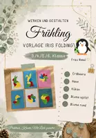 Vorschau - Mal- und Bastelvorlagen - Iris Folding Vorlagen Frühling - Werken und Gestalten 3./4. Klasse - Deckblatt