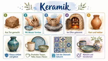 Vorschau - Arbeitsblätter - Arbeitsblatt "Keramik" + Onlineübung & MP3 + Infografik - Seite 2