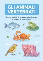 anteprima - Esercizi - GLI ANIMALI VERTEBRATI - Materiali didattici illustrati. - Pagina di copertina