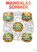 Vorschau - Arbeitsblätter - Mandalas Sommer (5) Ausmalbilder - Deckblatt
