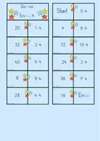 Vorschau - Stationenlernen - Einmaleins Rechendominos Spiel Reihen 3, 4, 6, 7, 8, 9, Mix, Quadrataufgaben - Seite 3