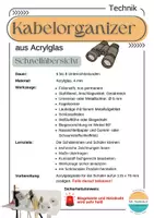 Vorschau - Unterrichtsreihen - Technik - Werkstück Kabelorganizer aus Acrylglas, 7./8. Jgst. - Seite 2
