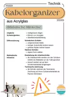 Vorschau - Unterrichtsreihen - Technik - Werkstück Kabelorganizer aus Acrylglas, 7./8. Jgst. - Seite 3