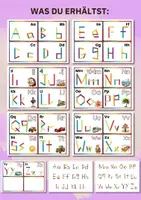 Vorschau - Arbeitsblätter - ABC lernen mit Popsicle Sticks – Buchstaben nachlegen für Kinder | Lernspiel für Vorschule, Kita & Grundschule - Seite 2