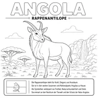 Vorschau - Mal- und Bastelvorlagen - Nationaltiere Afrika Ausmalbilder (54 Malvorlagen) inkl. Stundenentwurf (PDF) - Seite 3