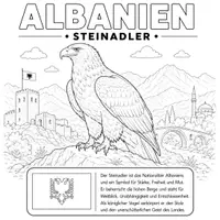 Vorschau - Mal- und Bastelvorlagen - Materialpaket Nationaltiere der Welt Ausmalbilder (196 Malvorlagen) - Seite 1