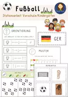 Vorschau - Stationenlernen - Fußball Vorschule / Kindergarten - Deckblatt