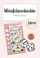 Vorschau - Spiele - Würfelgeschichte Dinosaurier - Deckblatt