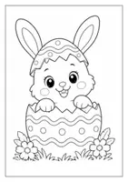 Vorschau - Mal- und Bastelvorlagen - Malvorlagen Ostern 3 einfach (Hasen) - Seite 3