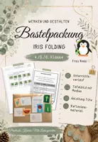 Vorschau - Stundenentwürfe - Iris Folding - Bastelpackung u. Tüte - Werken und Gestalten 3./4. Klasse - Deckblatt