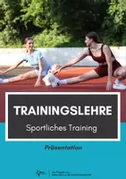 Vorschau - Präsentationen/Tafelbilder - Grundlagen der Trainingslehre ⎮ Sportliches Training - Präsentation für Klasse 10 bis 13 - Deckblatt