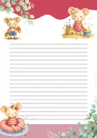 Vorschau - Arbeitsblätter - Briefpapier Sommer 2. bis 4. Klasse Grundschule | Mäuse - Seite 3