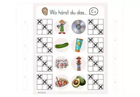 Vorschau - Stationenlernen - Buchstabeneinführung C - Klammerkarten - Seite 3