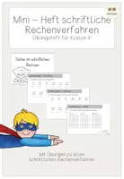 Vorschau - Arbeitsblätter - Mini-Heft Schriftliche Rechenverfahren - Deckblatt