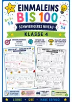 Vorschau - Arbeitsblätter - ✨ Arbeitsblatt – Einmaleins bis 100 | Schwierigeres Niveau | Klasse 4 ✨ - Deckblatt