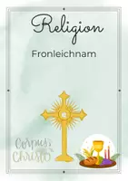 Vorschau - Stundenentwürfe - Fronleichnam Religion mit Lösung - Deckblatt