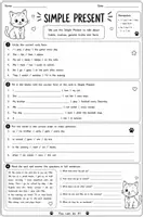 Vorschau - Arbeitsblätter - Simple Present - Englisch (Arbeitsblätter + Lösung) - Seite 1