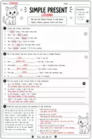 Vorschau - Arbeitsblätter - Simple Present - Englisch (Arbeitsblätter + Lösung) - Seite 2