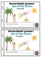 Vorschau - Arbeitsblätter - Revision Booklet grammar - 7th grade - Deckblatt