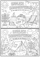 Vorschau - Mal- und Bastelvorlagen - Meine Sommerferien - Ferienpass zum Schuljahresende - Seite 3