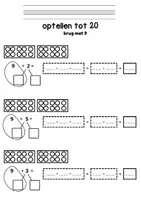 Voorbeeld - Wiskunde - Optellen brug tot 20 - Pagina 3