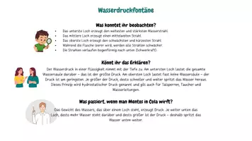 Vorschau - Arbeitsblätter - Sommerexperimente - Wasserdruckfontänen - Seite 3