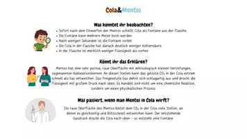Vorschau - Arbeitsblätter - Sommerexperimente - Cola Mentos - Seite 3
