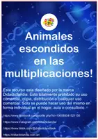 Vista previa - Juegos / Gamificación - Animales escondidos en las multiplicaciones - página 3