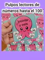 Vista previa - Hojas de trabajo - Pulpos lectores de números hasta el 100 - Portada