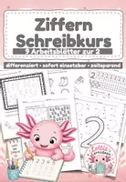 Vorschau - Arbeitsblätter - Ziffernschreibkurs Zahl 2 | Mathe Klasse 1 | Vorschule | Zahlen schreiben lernen | Anfangsunterricht - Deckblatt