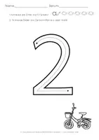 Vorschau - Arbeitsblätter - Ziffernschreibkurs Zahl 2 | Mathe Klasse 1 | Vorschule | Zahlen schreiben lernen | Anfangsunterricht - Seite 3