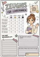 Vorschau - Arbeitsblätter - Zeugnis Lehrer Klasse 2 3 4 - Seite 1