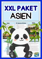 Vorschau - Unterrichtsreihen - Asien - XXL Paket - Kontinent Asien - Deckblatt