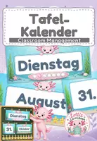 Vorschau - Präsentationen/Tafelbilder - Tafelkalender Grundschule | Classroom Management | Klassendeko - Deckblatt