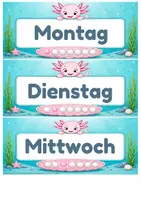 Vorschau - Präsentationen/Tafelbilder - Tafelkalender Grundschule | Classroom Management | Klassendeko - Seite 1