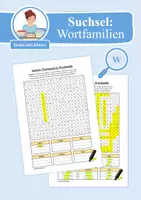 Vorschau - Arbeitsblätter - Suchsel: Wortstamm & Wortfamilien (Teil 3) (FRESCH Wortbausteine) - Deckblatt