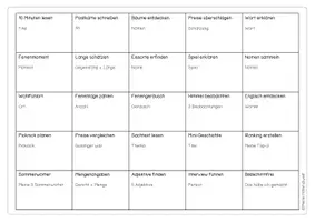 Vorschau - Arbeitsblätter - Sommerferien-Bingo für Klasse 5/6 – Ferienchallenge mit Aufgabenblatt und Antwortseite - Seite 2