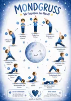 Vorschau - Poster - 3 Kinderyogaplakate - Yogaposen - Sonnengruß - Mondgruß - Seite 2