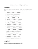 Vorschau - Unterrichtsreihen - DAF/DAZ Grammatik A1–C1 – Verben mit zwei Objekten Dativ + Akkusativ | Übungen inkl. Lösungen | Arbeitsblätter Deutsch - Seite 1