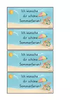 Vorschau - Anderer Materialtyp - Feriengrüße Sommer / Abschiedesgeschenk für lange Schokolade "Ich wünsche dir schöne Sommerferien" - Seite 2