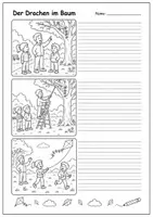 Vorschau - Fördermaterial/Inklusion - Bildergeschichte schreiben – Herbst | Deutsch Klasse 3/4 - Seite 3