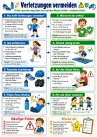 Vorschau - Poster - Verletzungen vermeiden – Spickzettel | Sport - Deckblatt