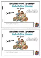 Vorschau - Arbeitsblätter - Revision Booklet grammar - 8th grade - Deckblatt