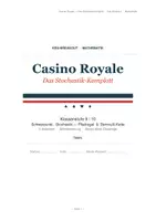 Vorschau - Stundenentwürfe - Breakout Mathe: Stochastik, Pfadregel & Bernoulli (Escape Room Casino) - Klasse 9/10 - Seite 1