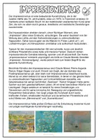 Vorschau - Arbeitsblätter - Einführung in die Epoche Impressionismus - Kunstgeschichte im Unterricht - Seite 1