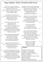 Vorschau - Unterrichtsreihen - Song and character analysis: "Numb" by Linkin Park and "betty" by Taylor Swift - Seite 1