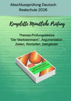 Vorschau - Prüfungsvorbereitung - Komplette mündliche Prüfung Deutsch Realschule 2026 - Deckblatt